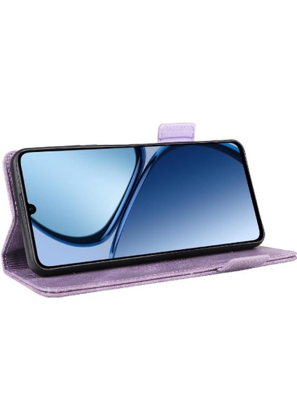 Realme C63 Kart Tutucu Manyetik Cüzdan Toka Kapağı ile Flip Case (Yurt Dışından)