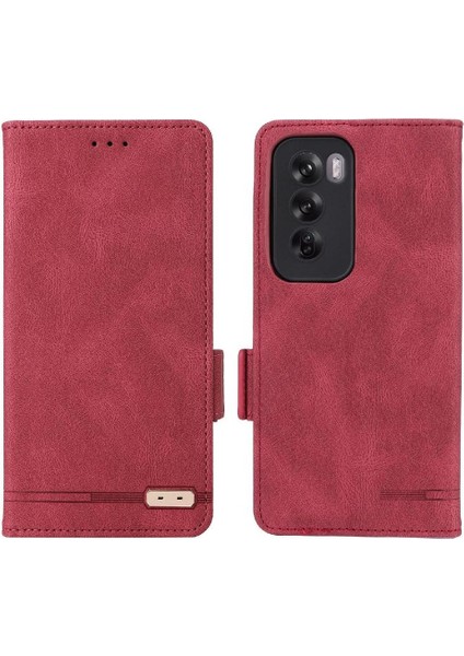 Oppo Oppo 12 5g Manyetik Cüzdan Kickstand Kart Tutucu ile Flip Case (Yurt Dışından)