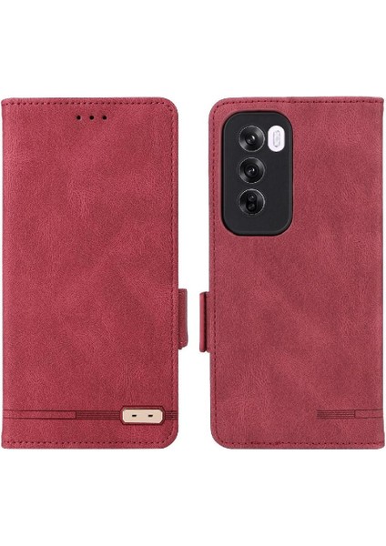 Toka Kapak Manyetik ile Oppo Oppo 12 Pro 5g Kickstand Için Flip Case (Yurt Dışından)