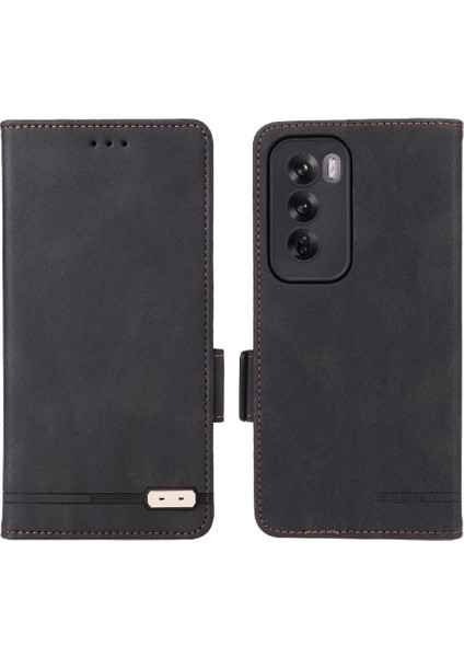 Oppo Oppo 12 5g Manyetik Cüzdan Kickstand Kart Tutucu ile Flip Case (Yurt Dışından)