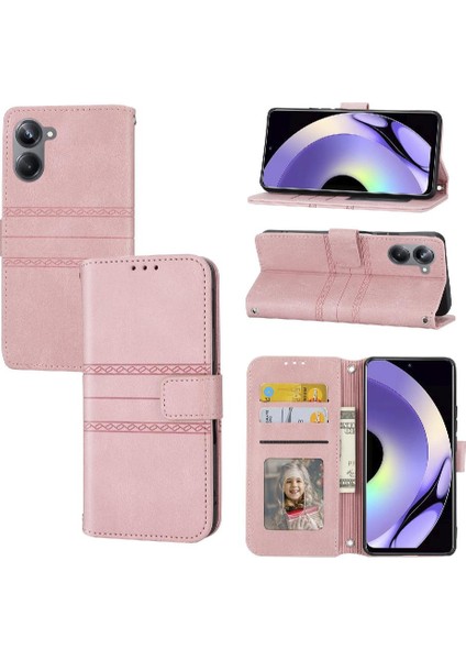 Realme 10 Pro Kickstand Darbeye Koruyucu Cüzdan Kılıf Için Flip Case (Yurt Dışından)
