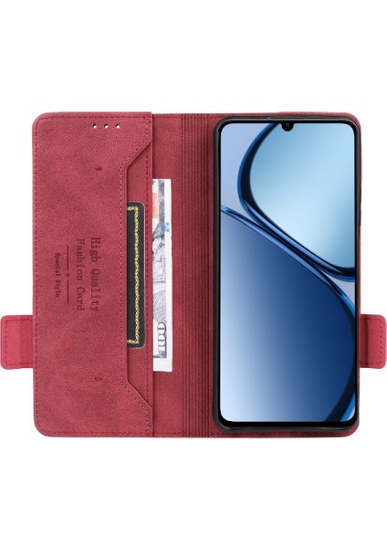Realme C61 Manyetik Cüzdan Kart Tutucu Kapak Kickstand Için Flip Case (Yurt Dışından) fırsatları