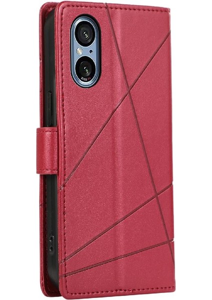 Sony Xperia 5 V Için Flip Case Darbeye Üç Kart Yuvaları Şok Emici (Yurt Dışından)