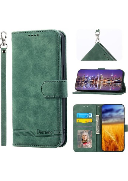 Bdt Shop Oppo A57 4g Premium Bileklik Kart Yuvaları Manyetik Kapatma Için Flip Case (Yurt Dışından)