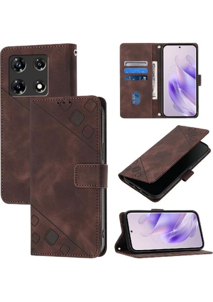 Infinix Not 30 Için Kılıf Pro Kart Tutucu Cüzdan Kapak Çevirin Manyetik Deri (Yurt Dışından)