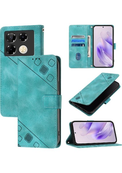 Infinix Not 40 Pro 5g Manyetik Deri Kart Tutucu Cüzdan Flip Için Kılıf (Yurt Dışından)