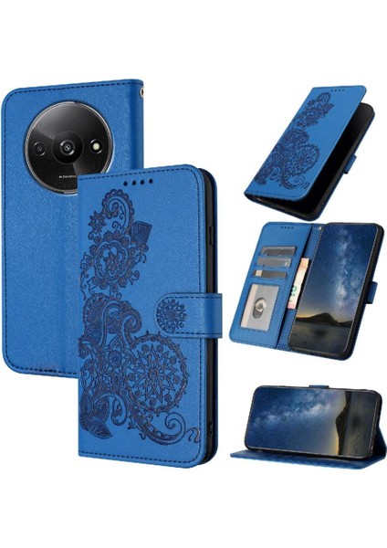 Kart Yuvası Standı Kickstand Koruyucu ile Xiaomi Redmi A3 Için Flip Case (Yurt Dışından)
