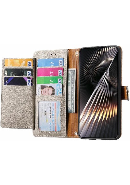 Xiaomi Poco F6 Cüzdan Fermuar Aşk Için Flip Case Darbeye Deri Kılıf (Yurt Dışından)
