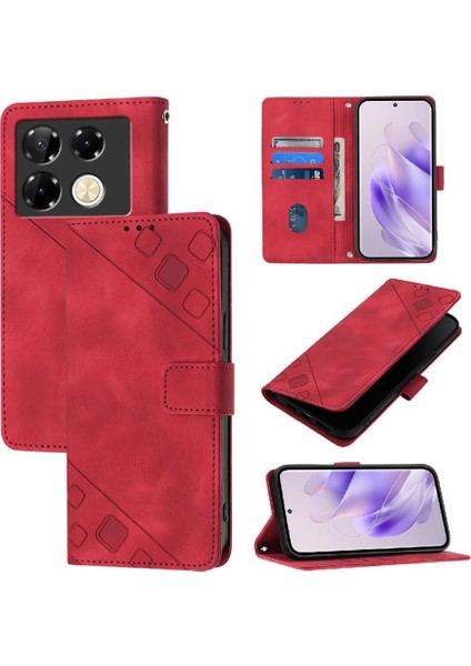 Infinix Not 40 Pro 4g Manyetik Deri Kart Tutucu Cüzdan Flip Için Kılıf (Yurt Dışından)