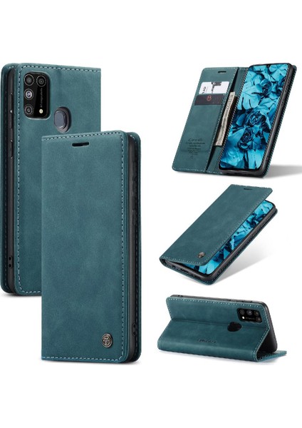 Samsung Galaxy M31 Için Flip Case Kart Yuvası Kickstand Flip Folio Kitap (Yurt Dışından)