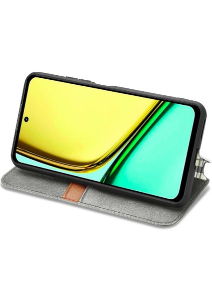 Realme C67 4g Için Kılıf Moda Tasarım Kapak Çevirin Deri Kılıf Zarif (Yurt Dışından) modelleri