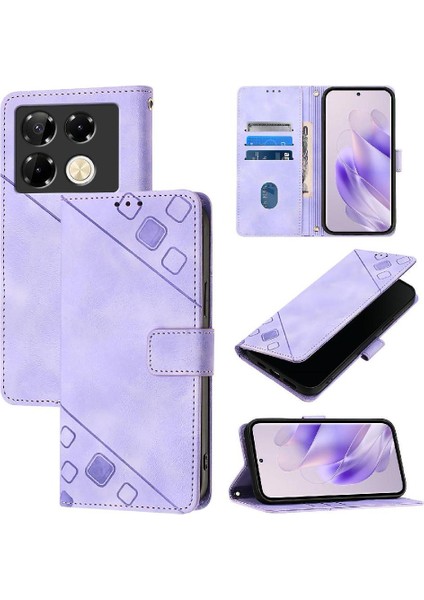 Infinix Not 40 Pro 4g Manyetik Deri Kart Tutucu Cüzdan Flip Için Kılıf (Yurt Dışından)