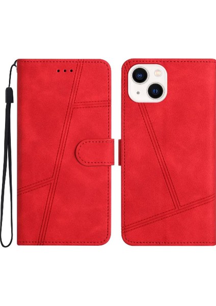 IPhone 15 Için Flip Case Cüzdan Pu Deri Tam Koruma Kartı Yuvaları Flip (Yurt Dışından)