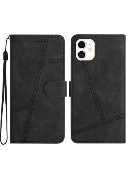 IPhone 12 Için Flip Case Mini Flip Folio Kart Yuvaları Tutucu Manyetik Cüzdan (Yurt Dışından)