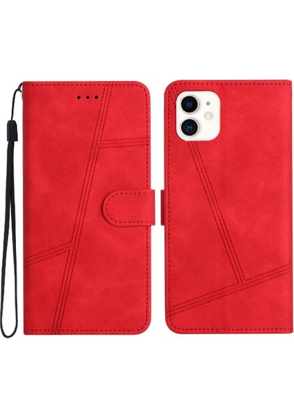 IPhone 12 Için Flip Case Cüzdan Pu Deri Tam Koruma Flip Folio Kart (Yurt Dışından)