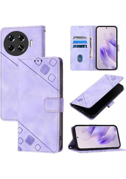 Tecno Spark 20 Pro Artı Kart Tutucu Manyetik Deri Cüzdan Flip Için Kılıf (Yurt Dışından)