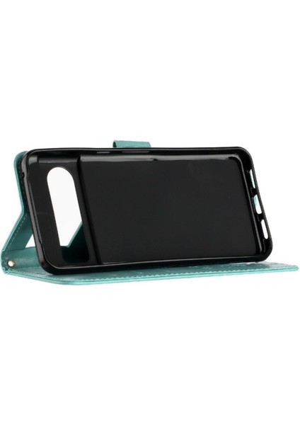 Google Pixel 8 Pro Bilek Kayışı Manyetik Kapatma Kickstand Pu Için Filp Durumda (Yurt Dışından)