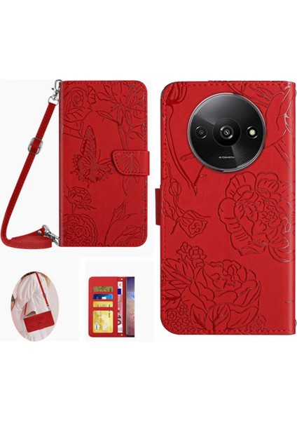Xiaomi Redmi A3 Yumuşak Pu Deri Deri Cüzdan Kart Sahibinin ve (Yurt Dışından)