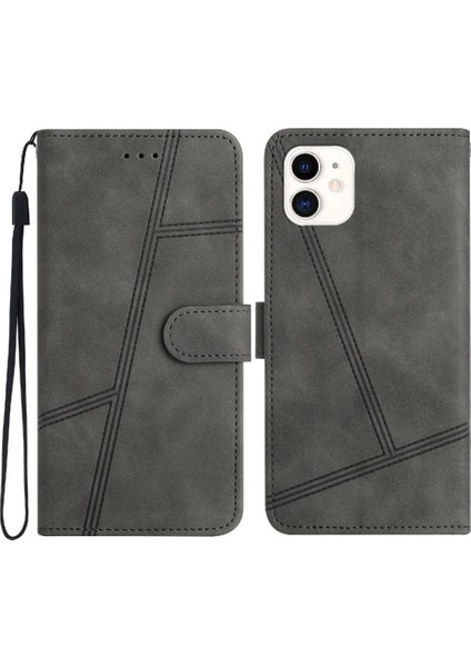 IPhone 12 Için Flip Case Cüzdan Pu Deri Tam Koruma Flip Folio Kart (Yurt Dışından)