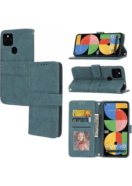 Google Piksel 5 Xl Için Flip Case Manyetik Kapatma Darbeye Koruyucu Pu (Yurt Dışından)