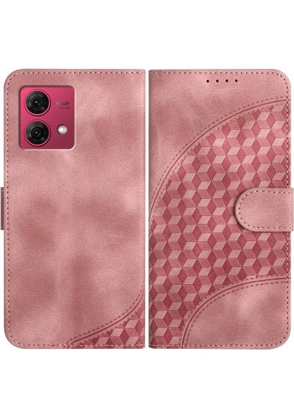 Motorola Moto G84 5g Darbeye Deri Kılıf Manyetik Kart Tutucu (Yurt Dışından)