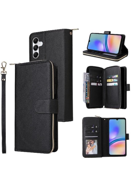 Samsung Galaxy A05S Için Kılıf Kapak Çevirin Cüzdan Kılıf ile 9 Kart Yuvaları Kart (Yurt Dışından)
