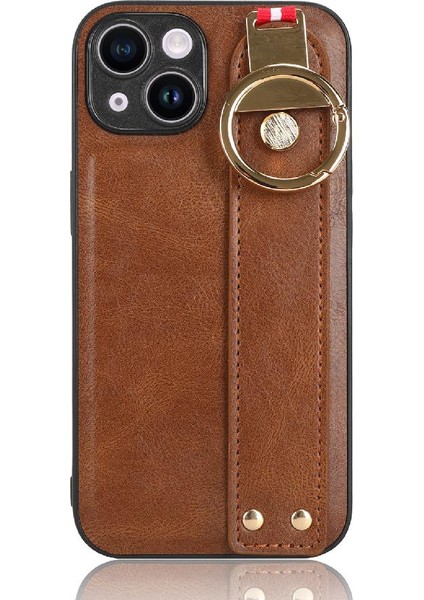 IPhone 13 Mini Bilek Kayışı Premium Pu Deri Uyumluluk Için Kılıf (Yurt Dışından)