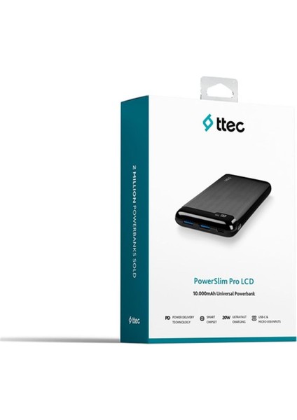 TTEC 2BB185S POWERSLİM PRO LCD 10.000mAh