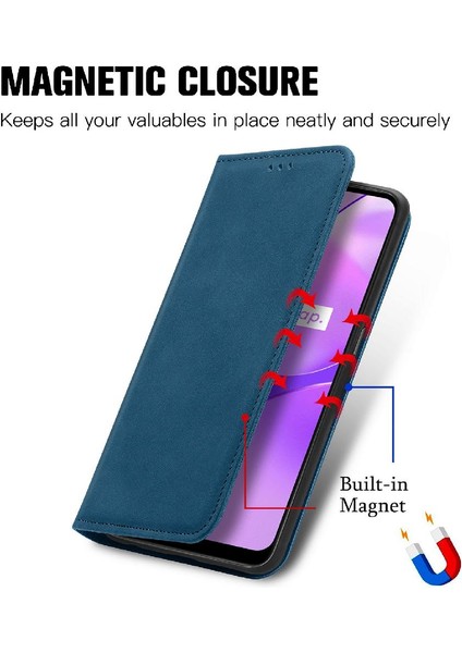 Realme C31 Basit Iş Cüzdan Kordon Deri Kılıf Fermuar (Yurt Dışından)