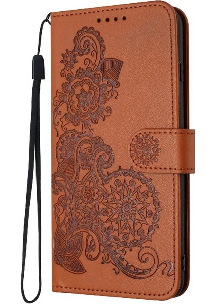 IPhone 16 Için Flip Case Pro Max Kickstand Koruyucu Pu Deri Manyetik (Yurt Dışından)