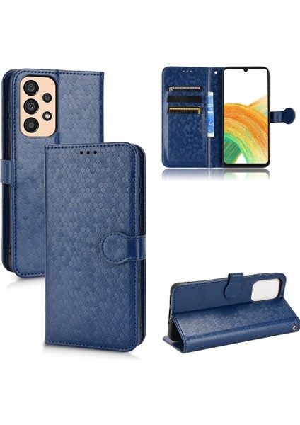 Samsung Galaxy A33 5g Için Geometrik Desen Deri Cüzdan Kapak (Yurt Dışından)