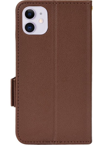 Iphone 12 Için Kılıf Mini Manyetik Cüzdan Kart Yuvaları Tutucu Yan Toka Pu (Yurt Dışından)