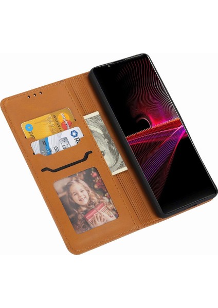 Sony Xperia 1 Iv Kabartmalı Manyetik Kapatma Kart Tutucu Için Cüzdan Kılıf (Yurt Dışından) indirimleri