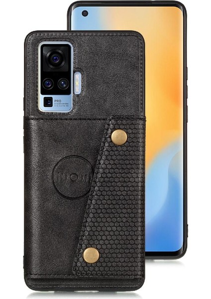 Vivo X50 Cüzdan Kılıf Için Cüzdan Kılıf Buit Demir Darbeye Koruyucu (Yurt Dışından) modelleri