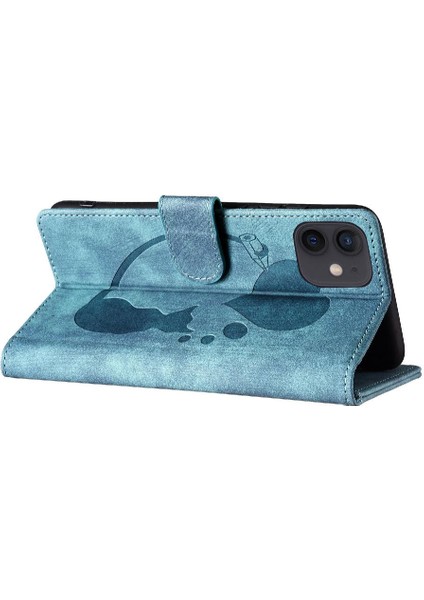 IPhone 11 Için Kılıf Flip Folio Kabartmalı Sevimli Kedi Tutucu Kapak Kart Durumda (Yurt Dışından) fırsatları