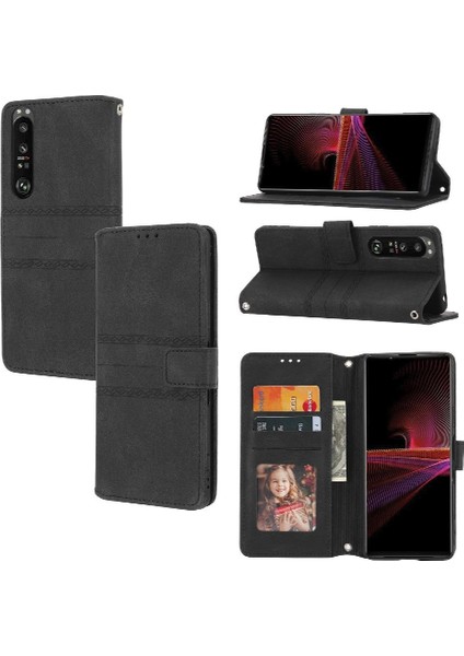 Sony Xperia 5 Iii Için Flip Case Pu Deri Darbeye Koruyucu Manyetik (Yurt Dışından)