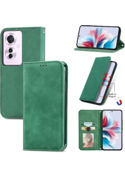 Oppo Flip 11F 5g Için Flip Case Darbeye Cüzdan Deri Kılıf Kapak Çevirin (Yurt Dışından)