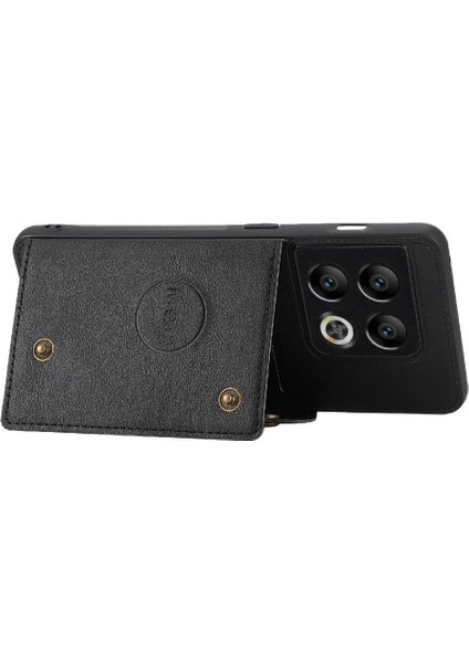 Oneplus 10 Için Cüzdan Kılıf Pro Kart Tutucu Kickstand Darbeye Koruyucu (Yurt Dışından)