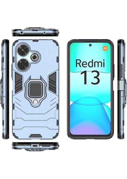 Xiaomi Redmi Için Kılıf 13 4g Askeri Damla Koruma 360&DEG; Dönen Halka (Yurt Dışından) modelleri