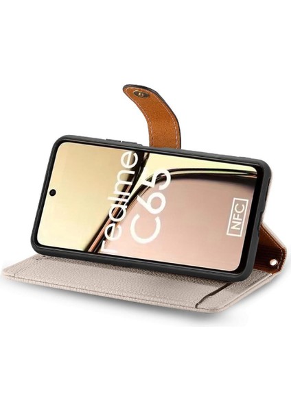 Realme C65 Aşk Fermuar Cüzdan Deri Kılıf Için Flip Case Darbeye (Yurt Dışından) fiyatları