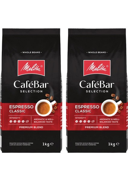 Cafebar Selection Espresso Classic Çekirdek Kahve 2X1000GR 2'li Set No.4