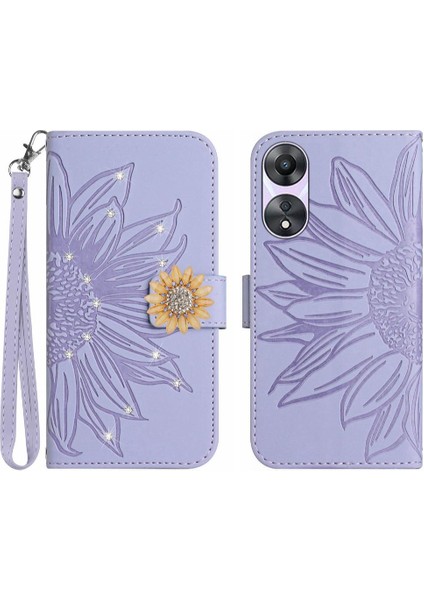 Oppo Case 5G/A78 5g Telefon Kılıfı Kart Tutucu Darbeye Tpu Kabuk Pu (Yurt Dışından)