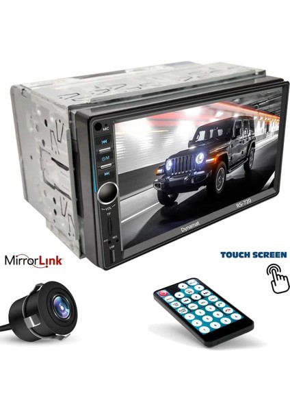 Double 7" 4X55W Mirrorlink Bt/usb/sd/aux/fm Dynamat RS-720 Oto Teyp