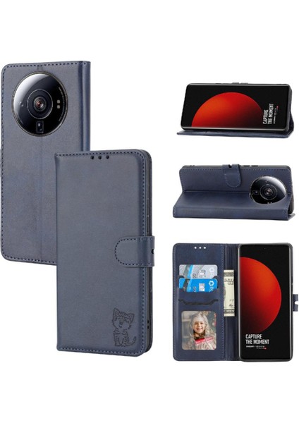 Cüzdan Durumda Xiaomi 12S Ultra Tüm Yuvarlak Koruma Manyetik Kapatma (Yurt Dışından)