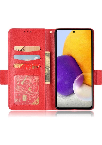 Samsung Galaxy Için Kılıf A52S 5g Pu Deri Manyetik Yan Toka Kart Yuvaları (Yurt Dışından)