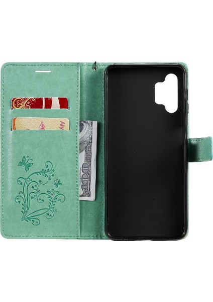 Samsung Galaxy A32 5g Pu Deri Flip Kickstand Manyetik Için Flip Case (Yurt Dışından) modelleri
