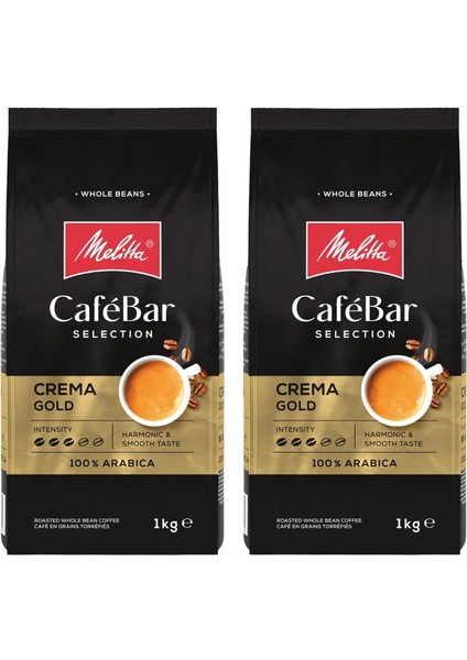 Cafebar Selection Crema Gold Çekirdek Kahve 2X1000GR 2'li Set No.3