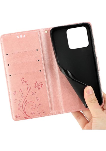 Xiaomi Redmi Not 13 4g Pu Deri Kickstand Manyetik Kart Için Filp Durumda (Yurt Dışından)