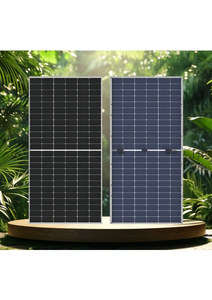 Bifacial 550W Watt Güneş Paneli Monokristal 144 Hücre Solar Panel