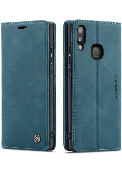 Samsung Galaxy A20 Için Flip CASE/A30/M10S Flip Folio Kitap Vintage Pu Kılıf (Yurt Dışından)